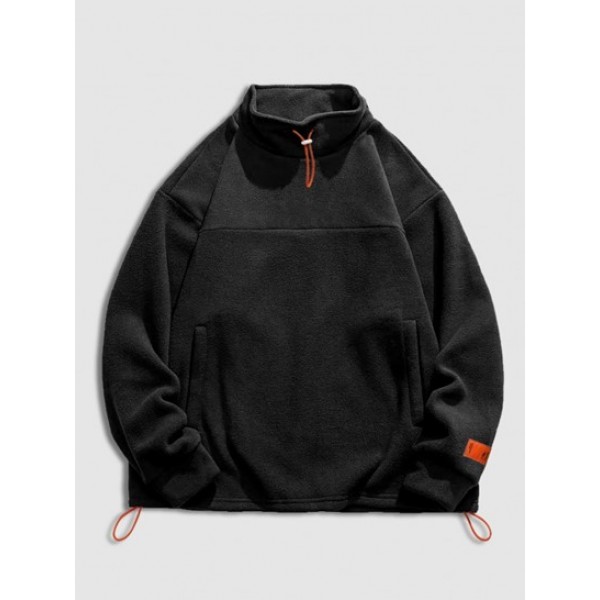 Toggle Drawstring Polar Fleece Fluffy Mo...